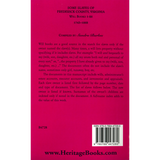 Some Slaves of Frederick County, Virginia: Will Books 1-28, 1743-1868 back cover