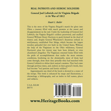 Real Patriots and Heroic Soldiers: Gen. Joel Leftwich and the Virginia Brigade in the War of 1812 back cover