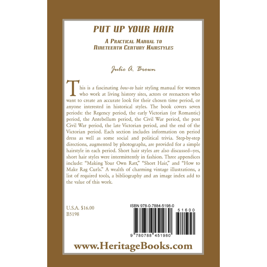 Put Up Your Hair back cover