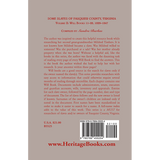Some Slaves of Fauquier County, Virginia, Volume II: Will Books 11-20, 1829-1847 back cover