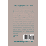 Some Slaves of Fauquier County, Virginia, Volume III back cover