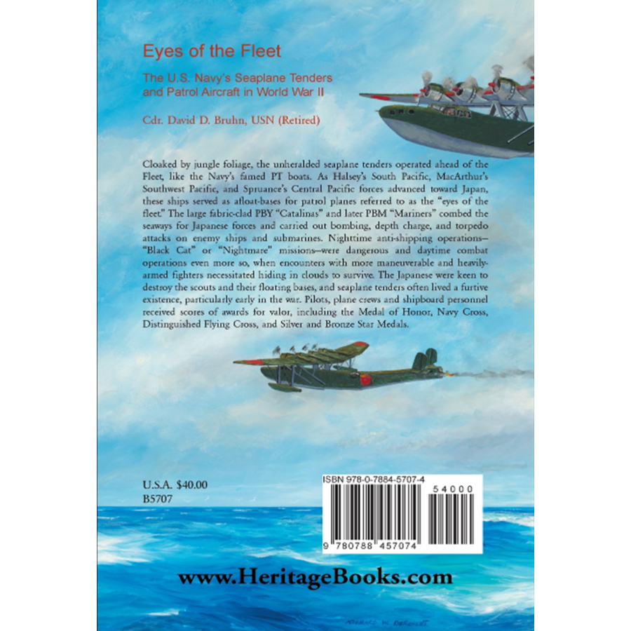 back cover of Eyes of the Fleet: The U.S. Navy's Seaplane Tenders and Patrol Aircraft in World War II