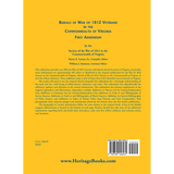 Burials of War of 1812 Veterans in the Commonwealth of Virginia, First Addendum back cover