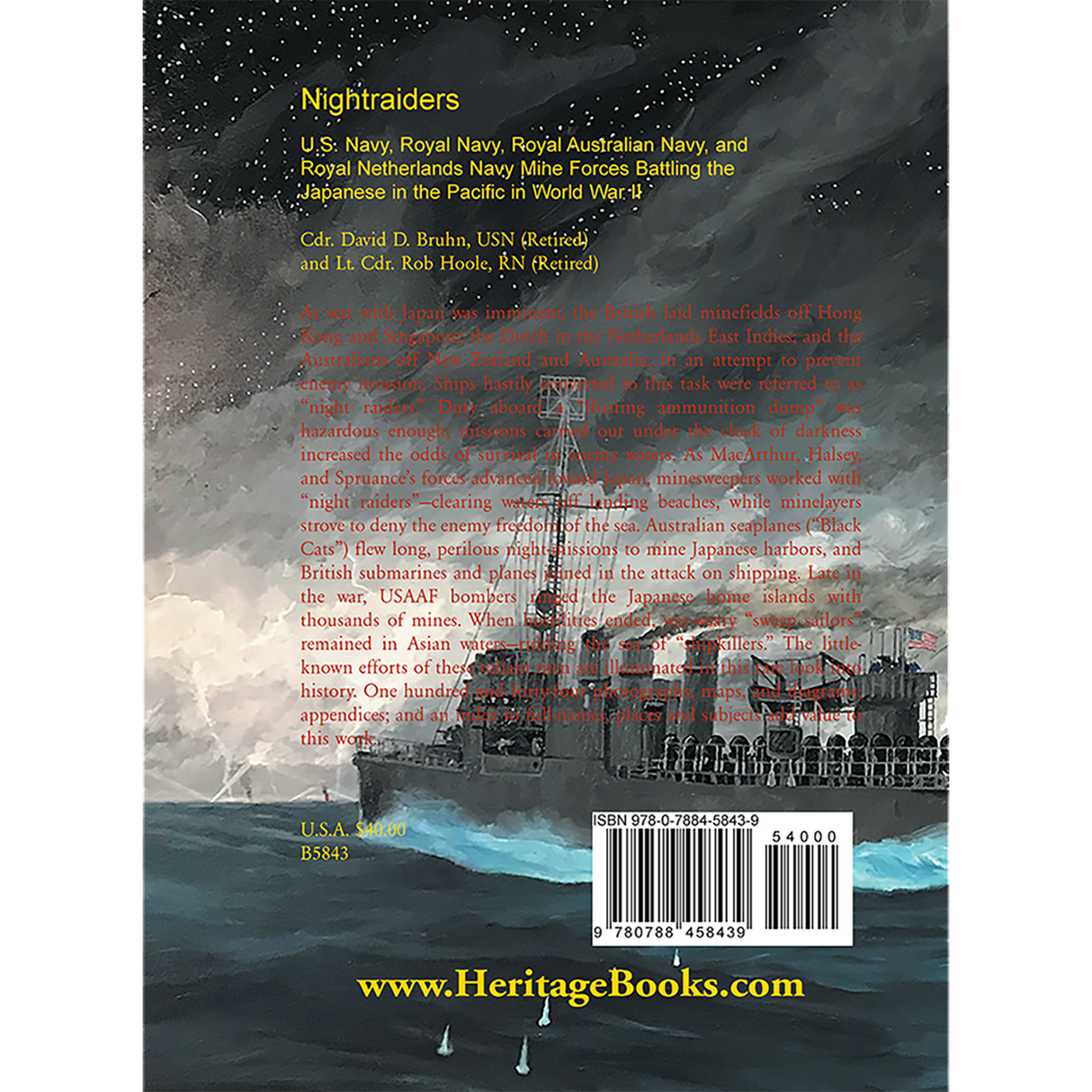 Nightraiders: U.S. Navy, Royal Navy, Royal Australian Navy, and Royal Netherlands Navy Mine Forces back cover