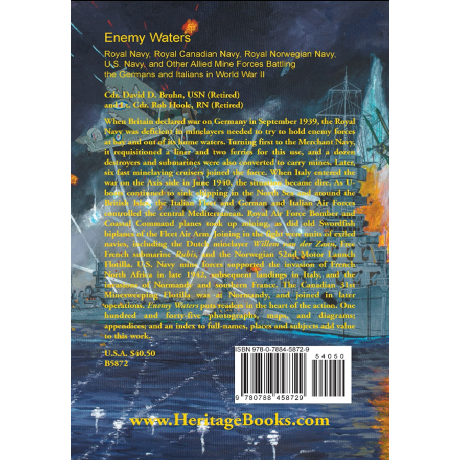Enemy Waters back cover