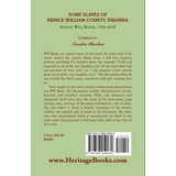 Some Slaves of Prince William County, Virginia Partial Will Books, 1734-1872 back cover