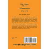 Kent County, Delaware Land Records, 1782-1785 back cover