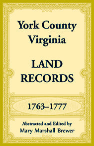 York County, Virginia Land Records, 1763-1777