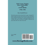 York County, Virginia Wills, Inventories and Court Orders, 1702-1704 back cover