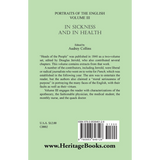 Portraits of the English, Volume III: In Sickness And In Health back cover