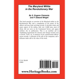 The Maryland Militia in the Revolutionary War back cover