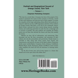 Portrait and Biographical Record of Orange County, New York, Volume I back cover