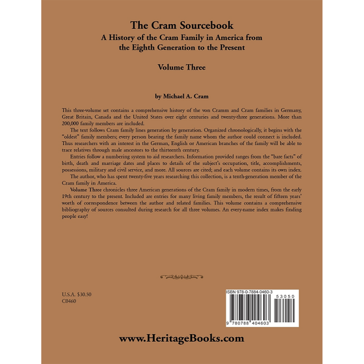 The Cram Sourcebook: Volume Three back cover