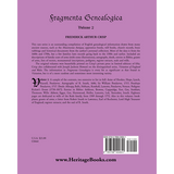 Fragmenta Genealogica, Volume 2 back cover