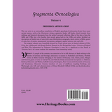 Fragmenta Genealogica: Volume 4 back cover