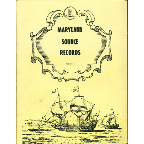 Maryland Source Records, Volume 1