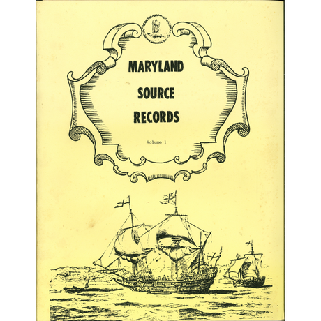 Maryland Source Records, Volume 1