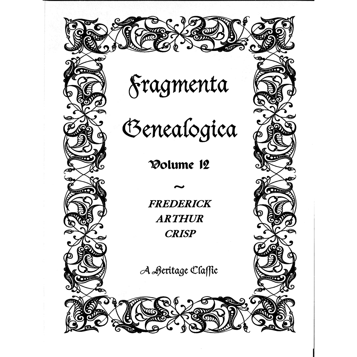 Fragmenta Genealogica, Volume 12