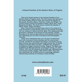 Colonial Families of the Eastern Shore of Virginia, Volume 4 back cover