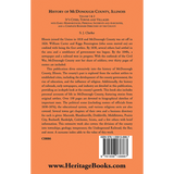 History of McDonough County, Illinois, Its Cities, Towns and Villages, Volume 1 and 2 back cover