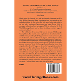 History of McDonough County, Illinois, Its Cities, Towns and Villages, Volume 1 and 2 back cover