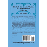 Elizabeth City County, Virginia Deed Abstracts, 1787-1800 back cover