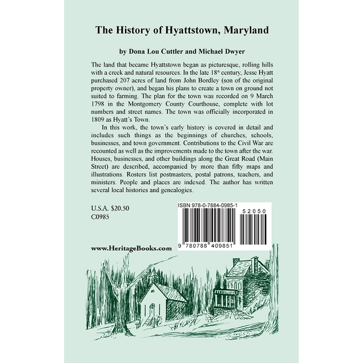 The History of Hyattstown, Maryland back cover