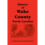 History of Wake County, North Carolina
