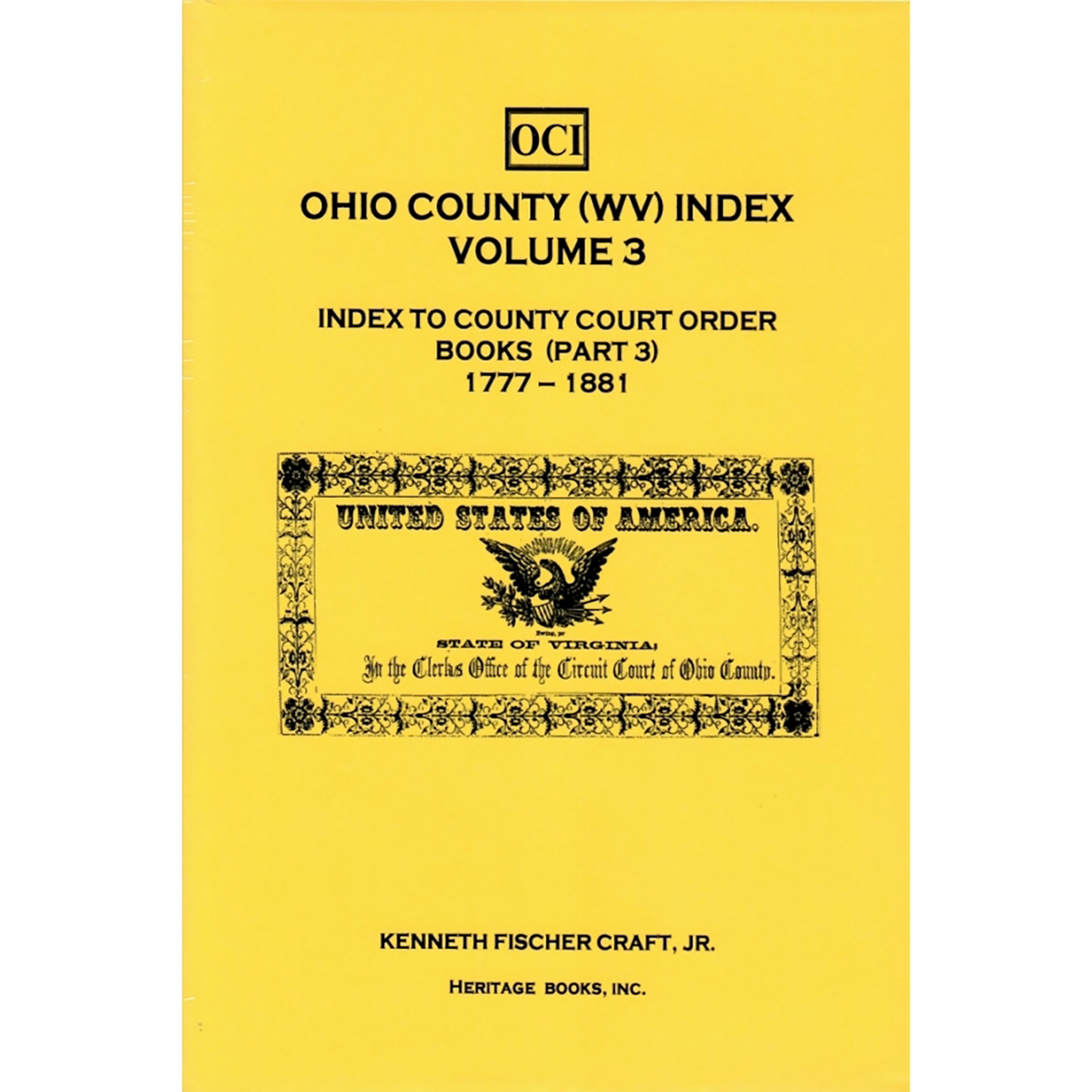 Ohio County (West Virginia) Index, Volume 3