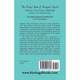 The Vestry Book of Kingston Parish, Mathews County, Virginia, 1679-1796 back cover