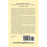 War with Mexico, 1846-1847: Doniphan's Expedition and the Conquest of New Mexico and California back cover