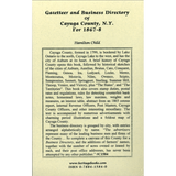 Gazetteer and Business Directory of Cayuga County, New York, For 1867-68 back cover