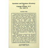 Gazetteer and Business Directory of Cayuga County, New York, For 1867-68 back cover