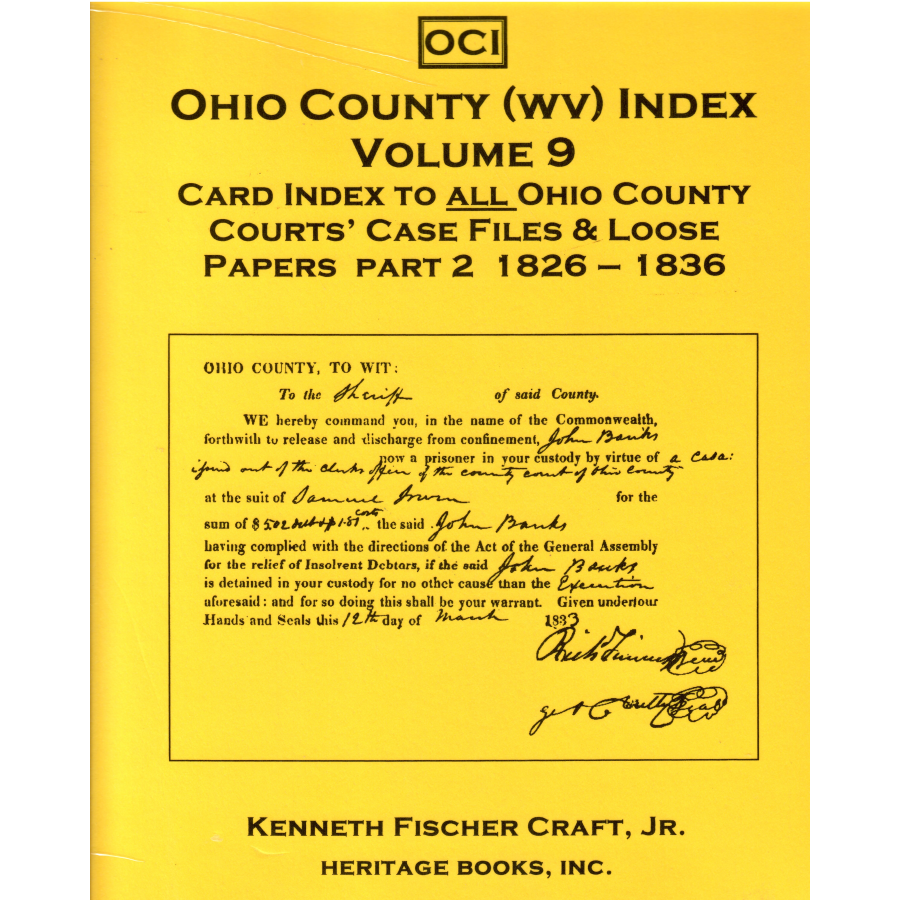 Ohio County (West Virginia) Index, Volume 9