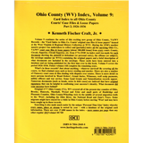 Ohio County (West Virginia) Index, Volume 9 back cover