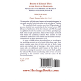 Society of Colonial Wars in the State of Maryland: Genealogies of the Members and Record of Services of Ancestors, Volume II back cover