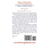 Society of Colonial Wars in the State of Maryland: Genealogies of the Members and Record of Services of Ancestors, Volume II back cover