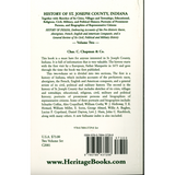 History of St. Joseph County, Indiana, Volume II back cover