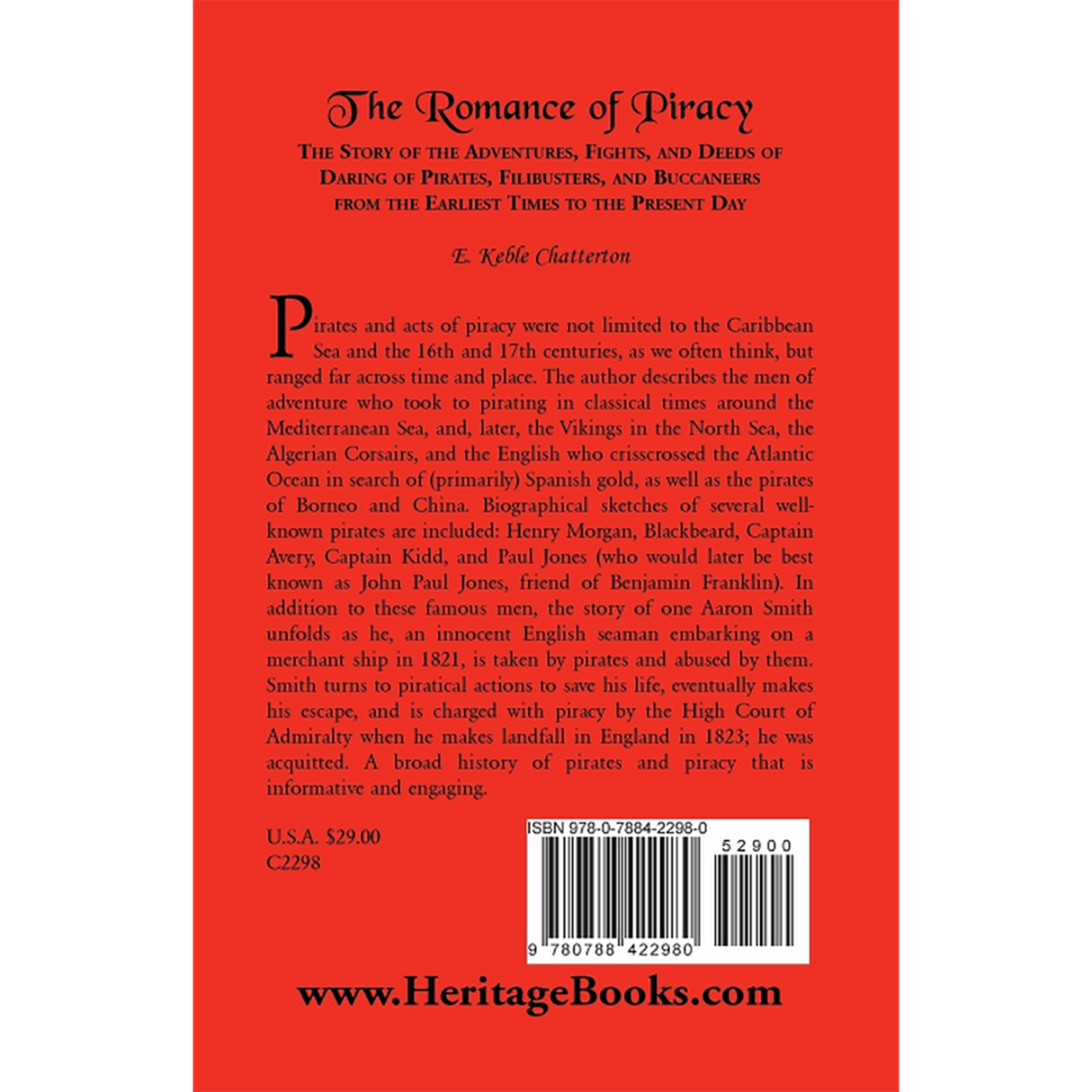 The Romance of Piracy back cover