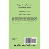 Morgan County, Tennessee Cemetery Inscriptions back cover