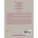 Caroline County, Virginia Lost Marriage Register, 1854-1865, Extant Marriage Register, 1866-1868 back cover