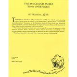 The Buccleuch Family: Stories of Old Families back cover