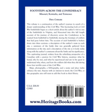 Footsteps Across the Confederacy: Missouri, Kentucky and Tennessee back cover