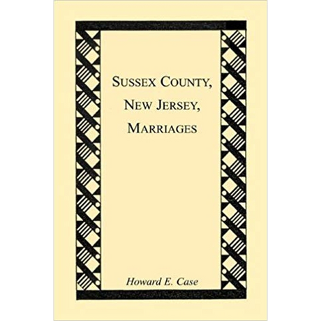 Sussex County, New Jersey Marriages