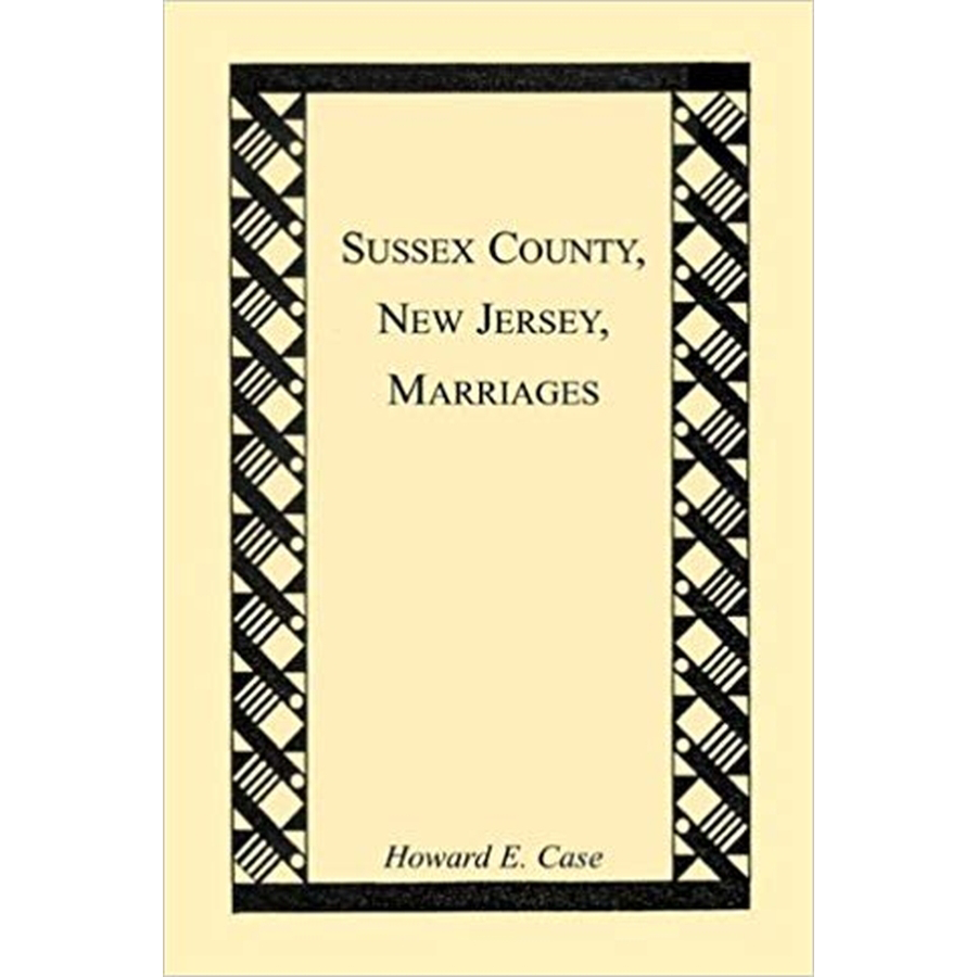 Sussex County, New Jersey, Marriages