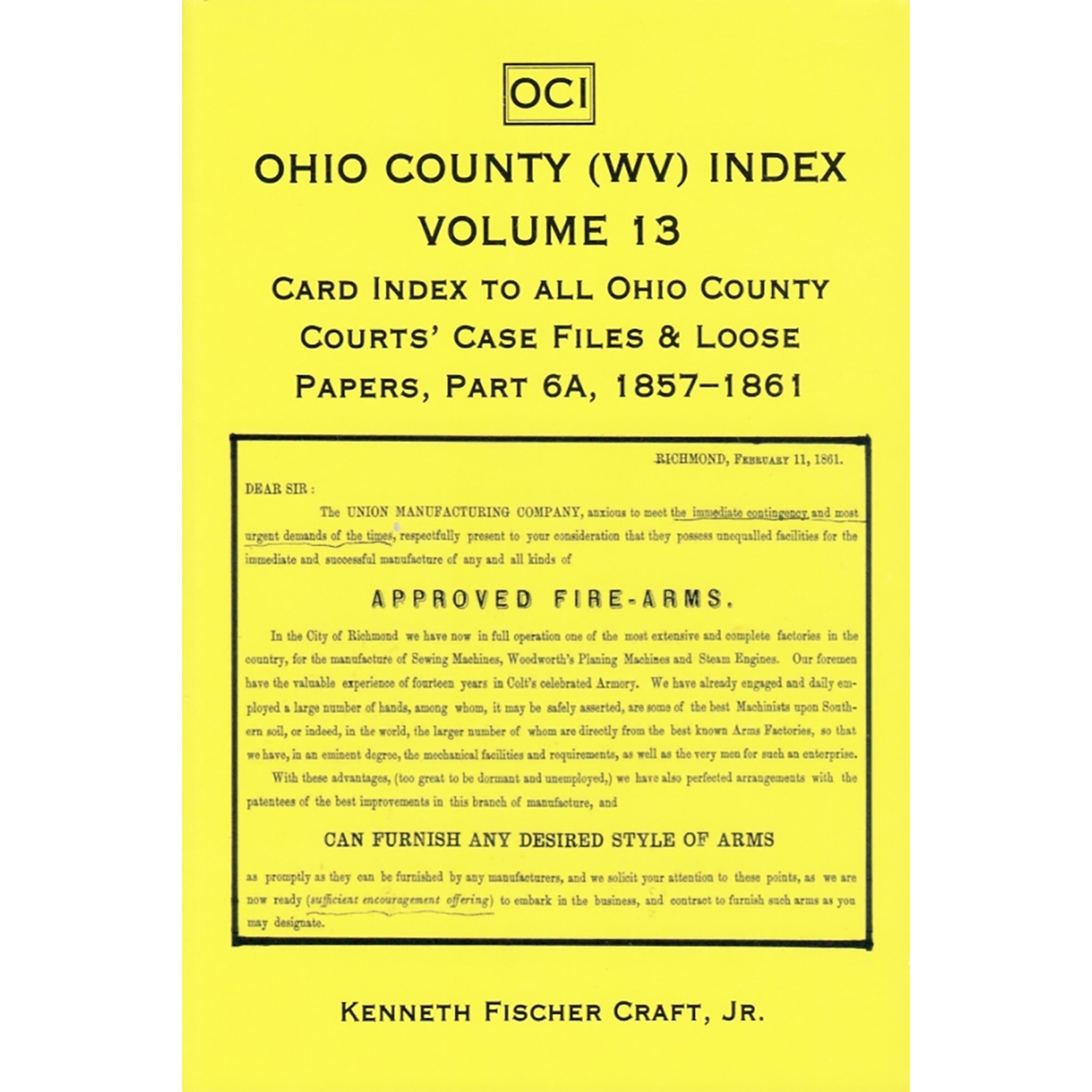 Ohio County (West Virginia) Index, Volume 13