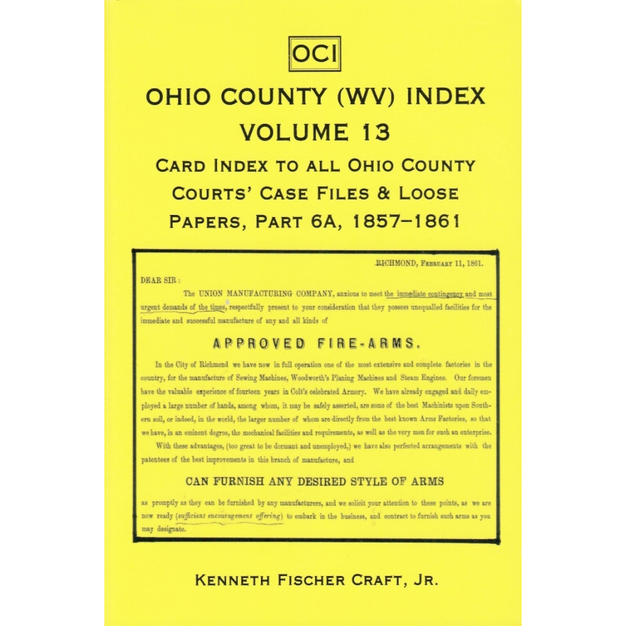 Ohio County (West Virginia) Index, Volume 13 [2 volumes]