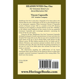 Headhunter One One: The Vietnam Memoir of a Recon/Observation Pilot, 219th Aviation Company back cover