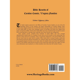 Bible Records of Caroline County, Virginia Families back cover