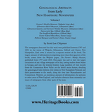 Genealogical Abstracts from Early New Hampshire Newspapers, Volume I [paper] back cover